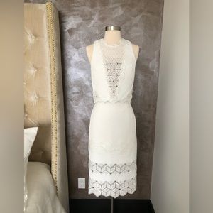 Rebecca Taylor white lace set